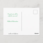 Waterverf Lemon-wijnstokken die we hebben verplaat Briefkaart (Achterkant)