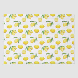 Waterverf Lemon Wrapping Paper Tissuepapier
