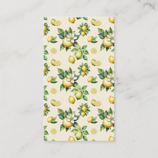 Waterverf Lemon Yellow Wedding Registry QR-code Informatiekaartje (Achterkant)