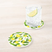 Waterverf Lemon Zandsteen Onderzetter (Zijkant)