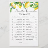 Waterverf lemon Zou ze liever een brutaal spel heb (Voorkant)