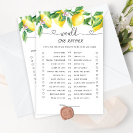 Waterverf lemon Zou ze liever een brutaal spel heb