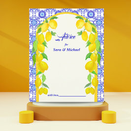 Waterverf Lemons Amalfi Bridal Wedding