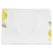 Waterverf Lemons Baby shower Groot Cadeauzakje (Achterkant)