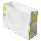 Waterverf Lemons Baby shower Groot Cadeauzakje (Achterkant Gekanteld)