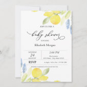 Waterverf Lemons Baby shower Kaart (Voorkant)