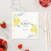 Waterverf Lemons Baby shower Servet (Insitu)