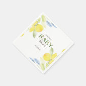 Waterverf Lemons Baby shower Servet (Hoek)