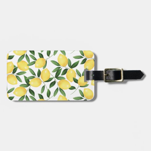 WATERVERF LEMONS BAGAGELABEL (Voorkant horizontaal)