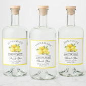 Waterverf Lemons Bedankt Limoncello Bottle Labels Likeurfles Etiket (Flessen)