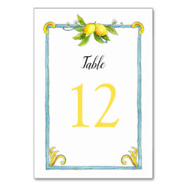 Waterverf  Lemons Bindingnummers Kaart