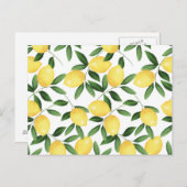 WATERVERF LEMONS BRIEFKAART (Voorkant / Achterkant)