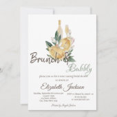 Waterverf Lemons Brunch & Bubbly Vrijgezellenfeest Kaart (Voorkant)