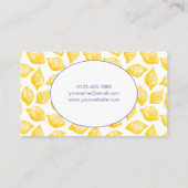 Waterverf Lemons Catering Visitekaartje (Achterkant)