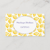 Waterverf Lemons Catering Visitekaartje (Voorkant)