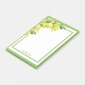 Waterverf Lemons Elegant Trendy Citrus Post-it® Notes (Schuin)