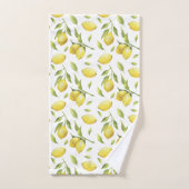 Waterverf Lemons en Greenery Pattern Bad Handdoek (Handdoek)