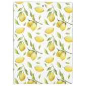  Waterverf Lemons en Greenery Pattern Klembord (Achterkant)