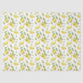  Waterverf Lemons en Greenery Pattern Tissuepapier (Voorkant)