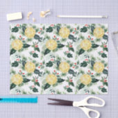 Waterverf Lemons en Grieks kerstpatroon Tissuepapier (Craft)