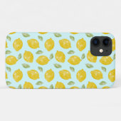Waterverf Lemons en Leaves Pattern Case-Mate iPhone Case (Achterkant (horizontaal))