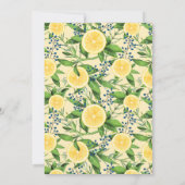 Waterverf Lemons en Sinaasappels Summer Vrijgezell Kaart (Achterkant)