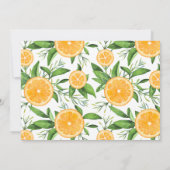 Waterverf Lemons en Sinaasappels Zomerbruiloft Save The Date (Achterkant)