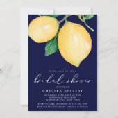 Waterverf Lemons en Vrijgezellenfeest marine Kaart (Voorkant)