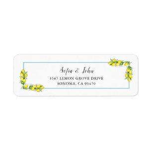 Waterverf  Lemons Etiket