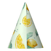 Waterverf Lemons Feesthoedjes (Achterkant)