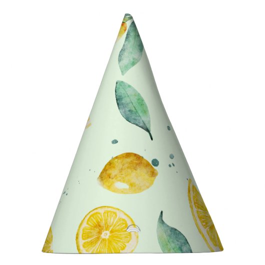 Waterverf Lemons Feesthoedjes (Rechts)