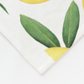 WATERVERF LEMONS FLEECE DEKEN (Hoek)