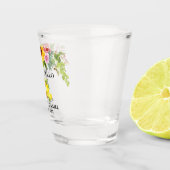 Waterverf Lemons Floral Wedding Limoncello Shot Glas (Rechts)