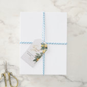 Waterverf Lemons Green Cadeaulabel (Met Touw)