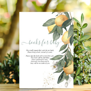 Waterverf Lemons Green Plaid Informatiekaartje