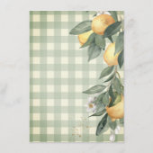 Waterverf Lemons Green Plaid Informatiekaartje (Achterkant)