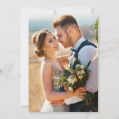 Waterverf Lemons Greenery Foto Gold Lijst Save The Date (Achterkant)