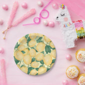 Waterverf Lemons Greenery Papieren Bordje (Feest)