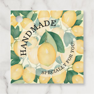 Waterverf Lemons HANDMADE voor U   Kantaarngeschen Bedankjes Labels