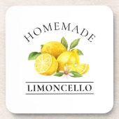 Waterverf Lemons Homemade Limoncello Bier Onderzetter (Voorkant)