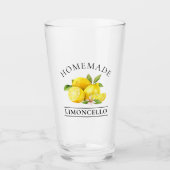 Waterverf Lemons Homemade Limoncello Glas (Voorkant)