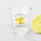 Waterverf Lemons Homemade Limoncello Shot Glas (Voorkant)