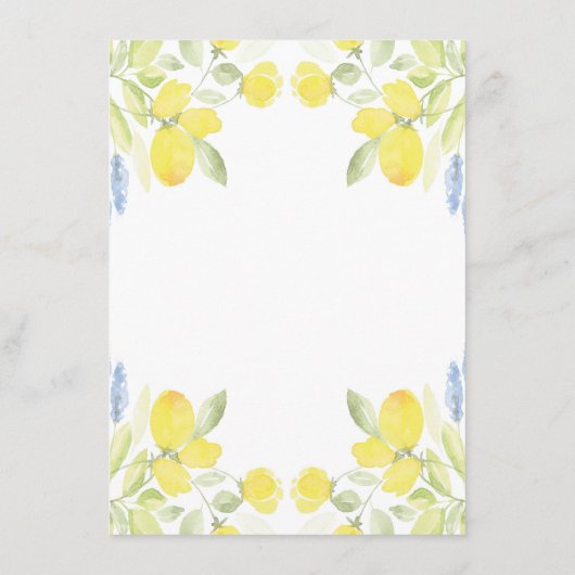 Waterverf Lemons Informatiekaartje (Achterkant)