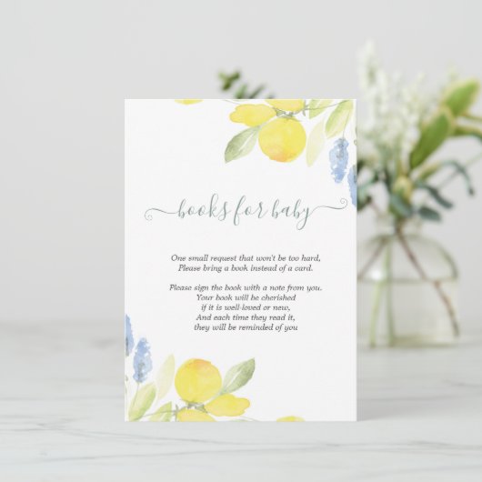 Waterverf Lemons Informatiekaartje (Staand voorkant)