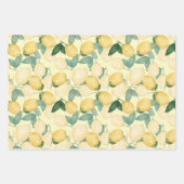 Waterverf Lemons Inpakpapier Vel (Voorkant 3)