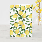 WATERVERF LEMONS KAART (Gele Bloem)