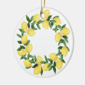 WATERVERF LEMONS KERAMISCH ORNAMENT (Links)