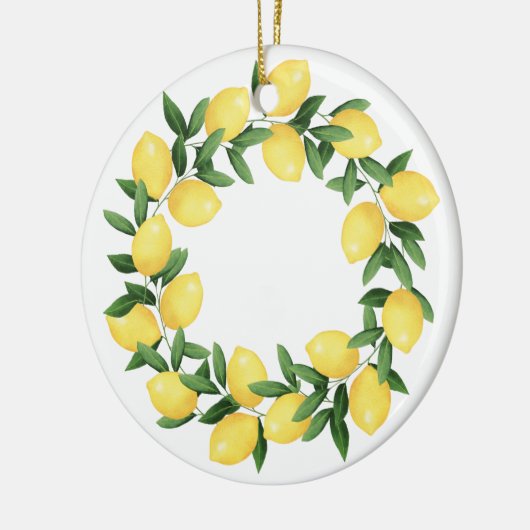 WATERVERF LEMONS KERAMISCH ORNAMENT (Links)
