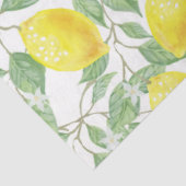 Waterverf Lemons Kitchen-ontkoppeling Tissuepapier (Detail)