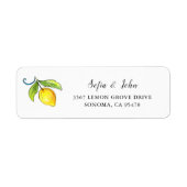 Waterverf  Lemons Label (Voorkant)